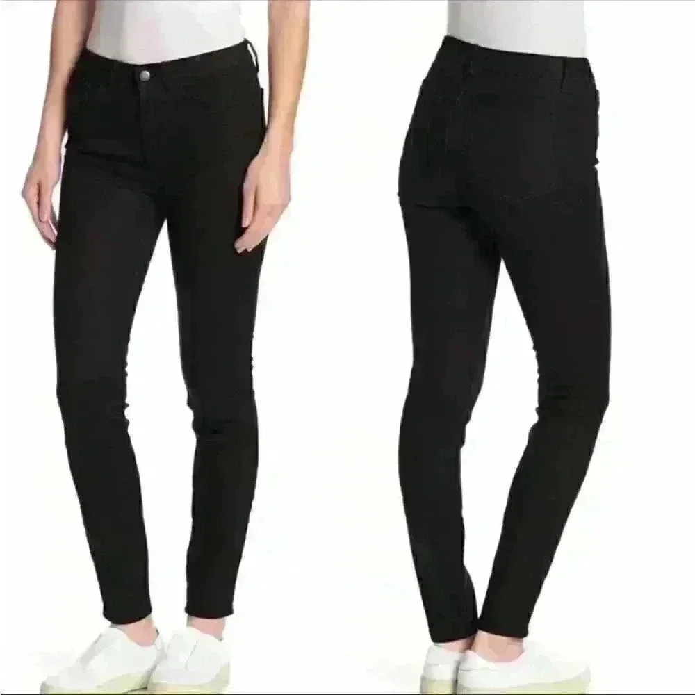 Theory New Skinny Tailor Denim Jeans in Jet Black size 30 EUC